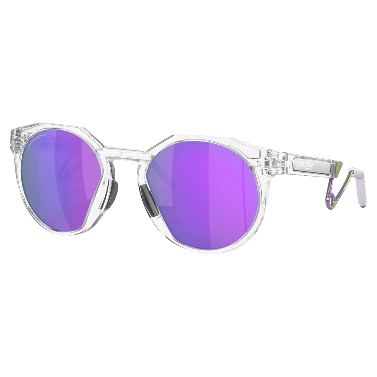 Oakley HSTN Metal Sunglasses Matte Clear Prizm Violet