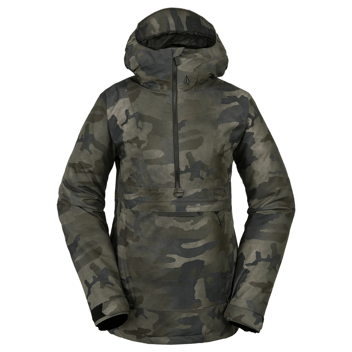 Volcom Women's Ashfield Pullover Jacket 2024 Cloudwash Camo
