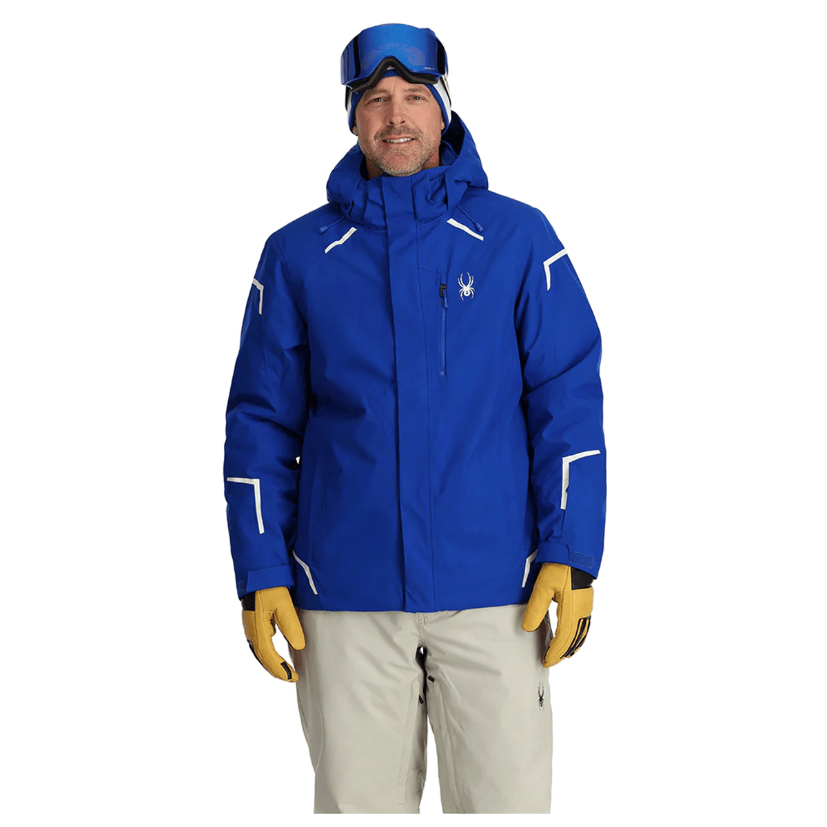 Spyder Men's Copper Jacket 2024 Electric Blue Comor Go Play Outside