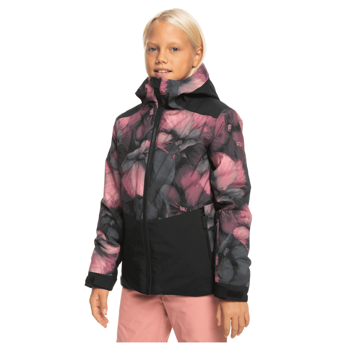 Roxy Kids Silverwinter Jacket 2024 True Black Pansy