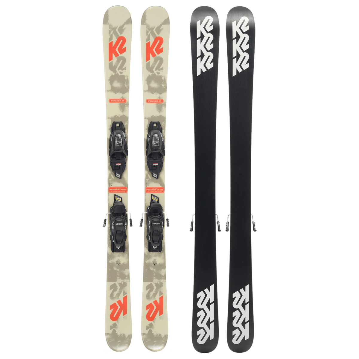 K2 スキー 板 Poacher Jr 149 K2 Poacher Jr Skis + 7.0 FDT Bindings