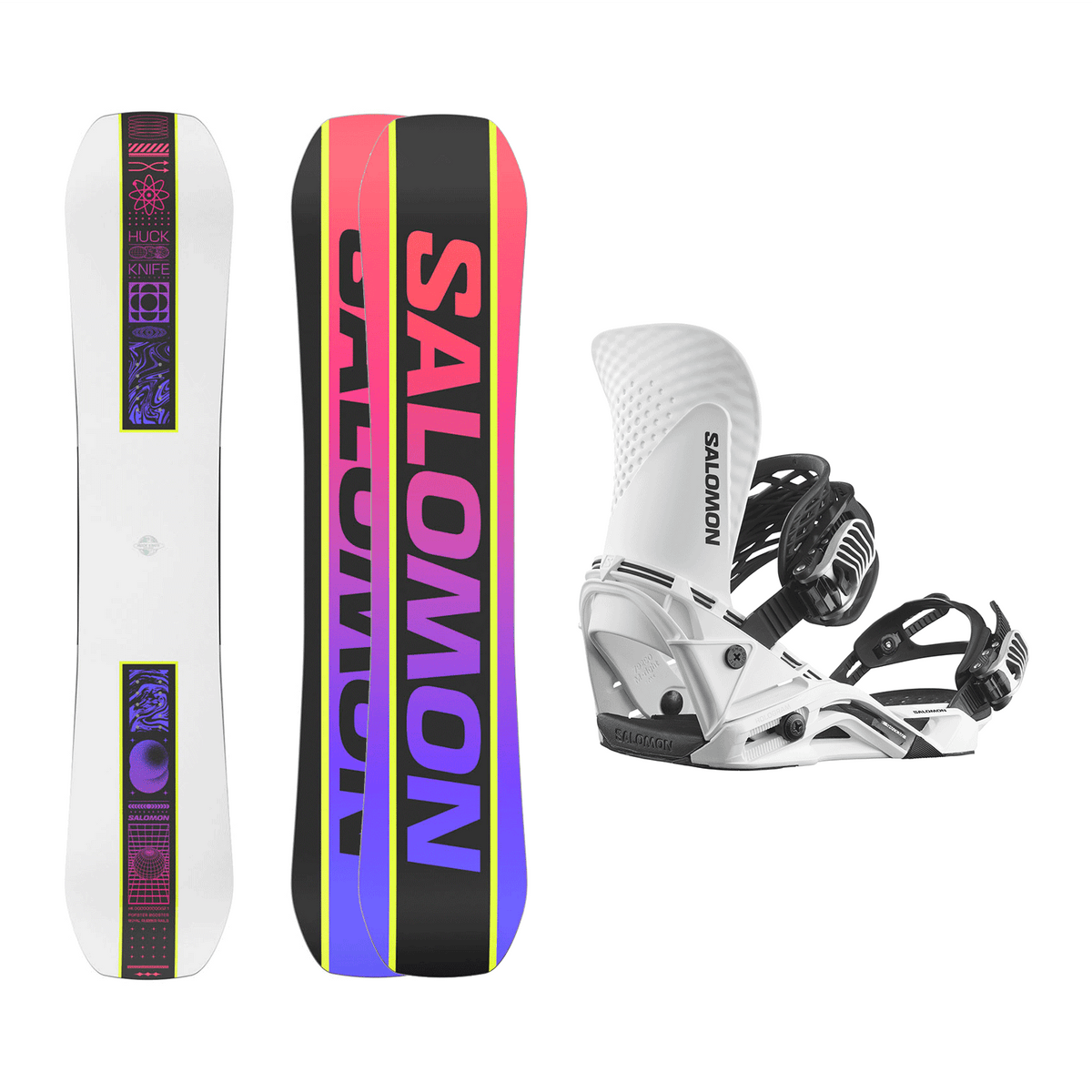 Salomon Men's Huck Knife Snowboard 2025 + Salomon Hologram Snowboard B