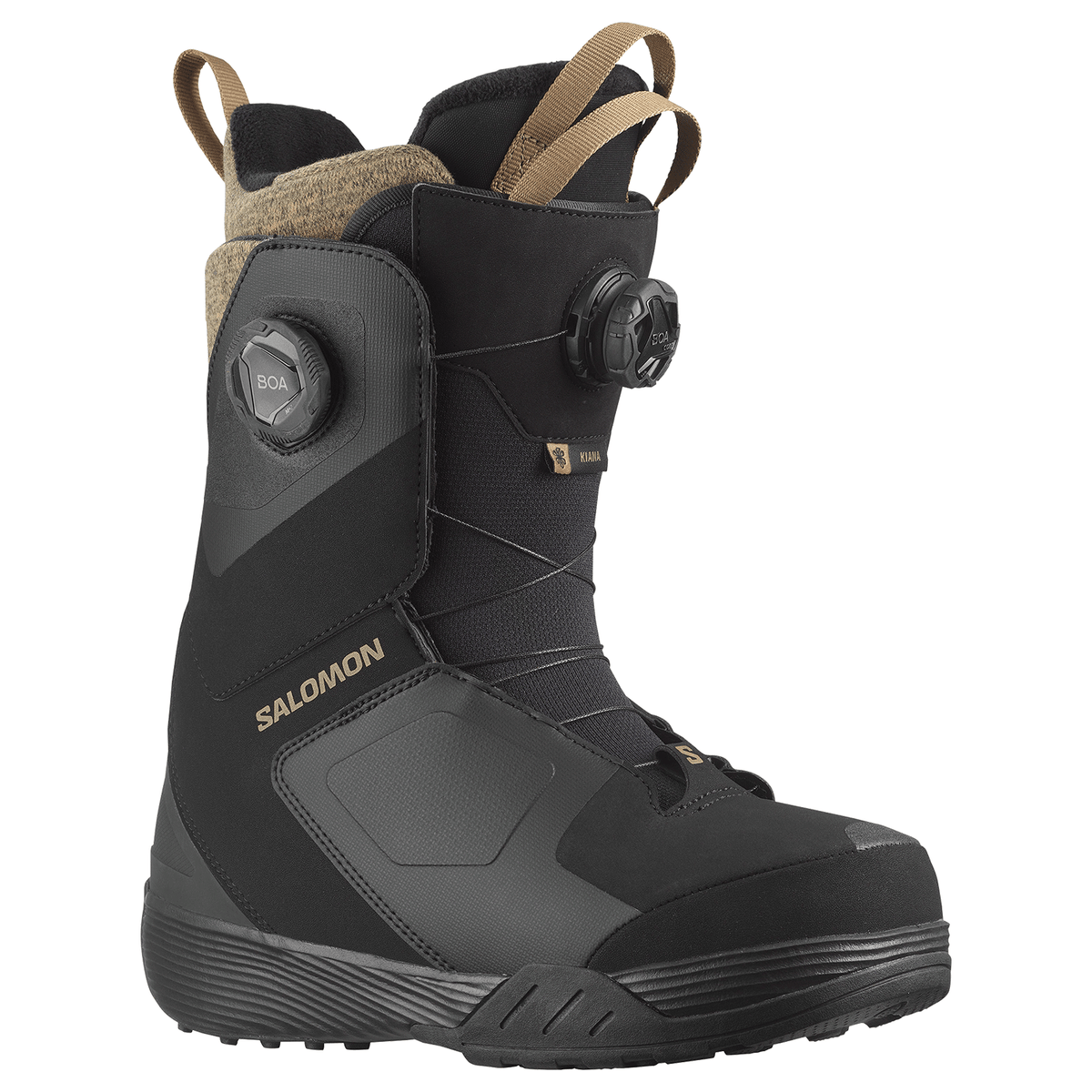 Salomon Women's Kiana Dual Boa Snowboard Boots 2025 Black – Comor