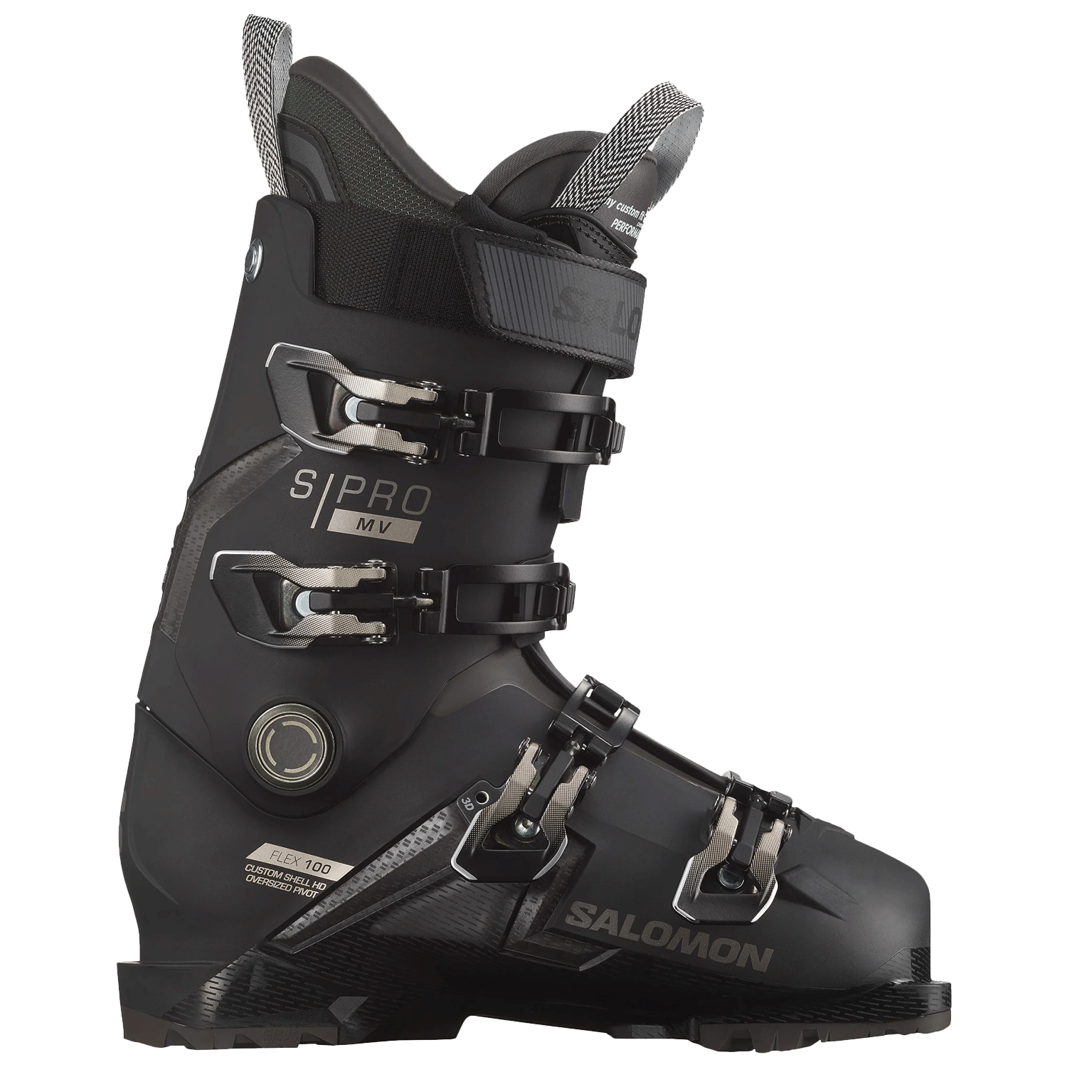 Salomon Men s S Pro MV 100 GW Ski Boot 2024 Black Titanium Beluga Comor Go Play Outside