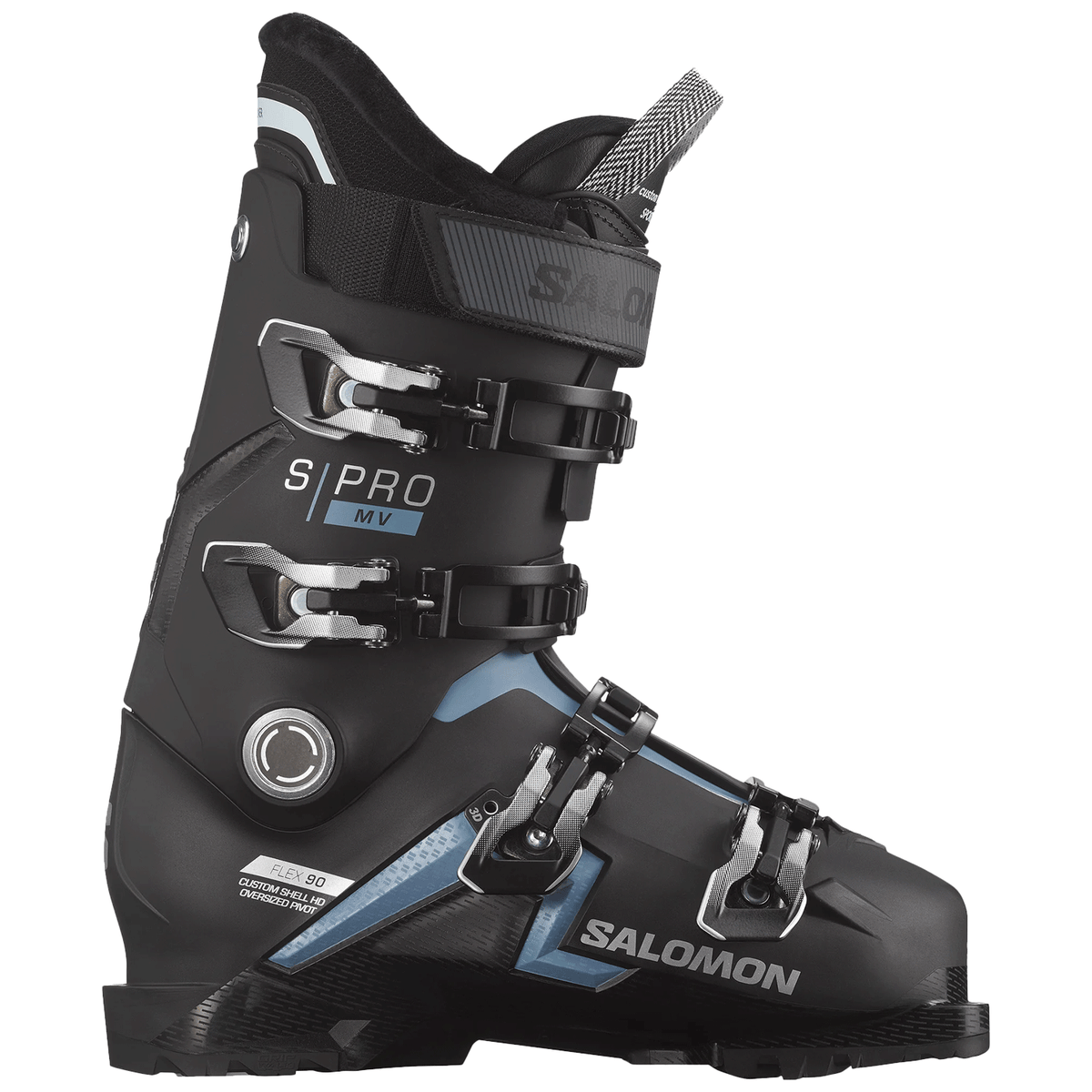 Salomon Men's S/Pro MV 90 CS GW Ski Boot 2024 Black/Copen Blue/Silver ...