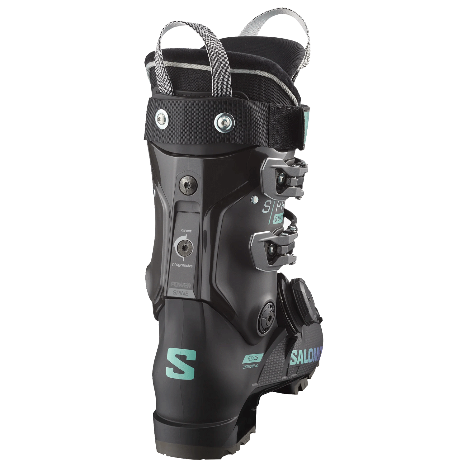 Salomon Women's S/Pro Supra BOA 95 W GW Ski Boot 2024 Black/Beluga/Spearmint