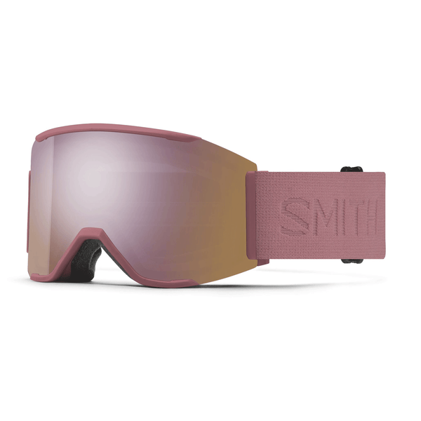 Smith Squad Mag Low Bridge Fit Goggles Chalk Rose/ChromaPop Everyday Rose  Gold Mirror + Chromapop Storm Blue Sensor Mirror