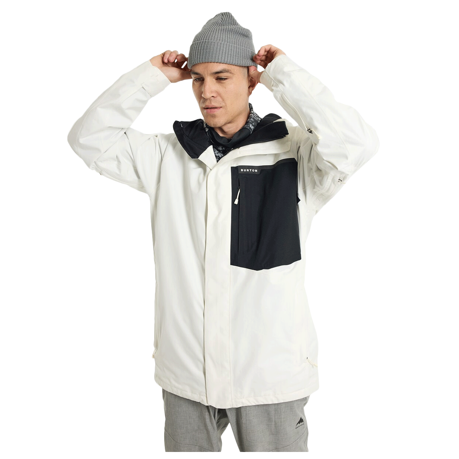 Burton white 2025 snowboard jacket