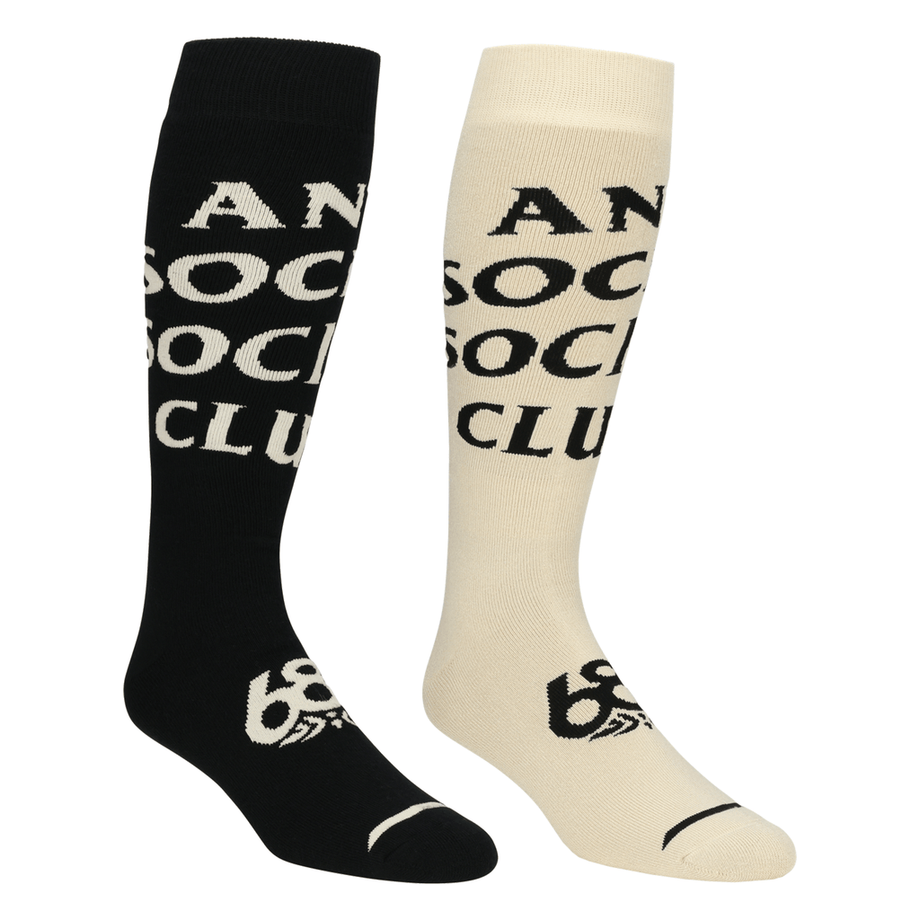 686 Anti Social Social Club Men's Socks 2 Pack Assorted - Comor - Go Play Outside