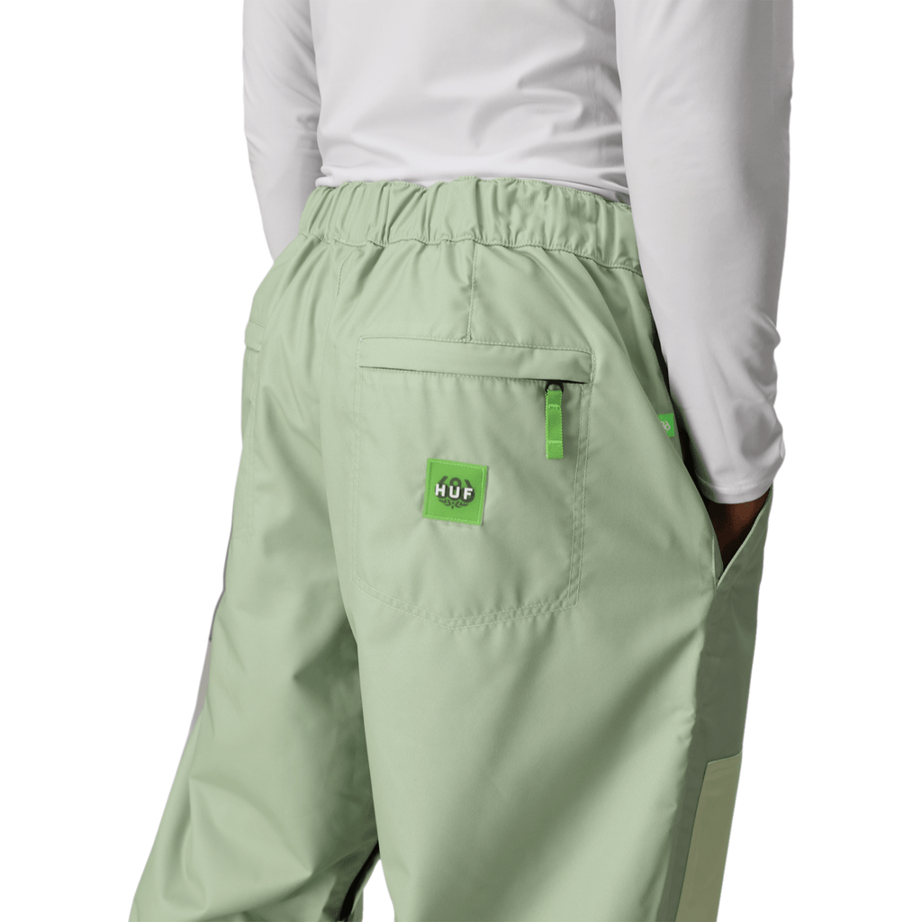 686 Huf Men's Double H Shell Pant 2026 Huf Green Colorblock - Comor - Go Play Outside