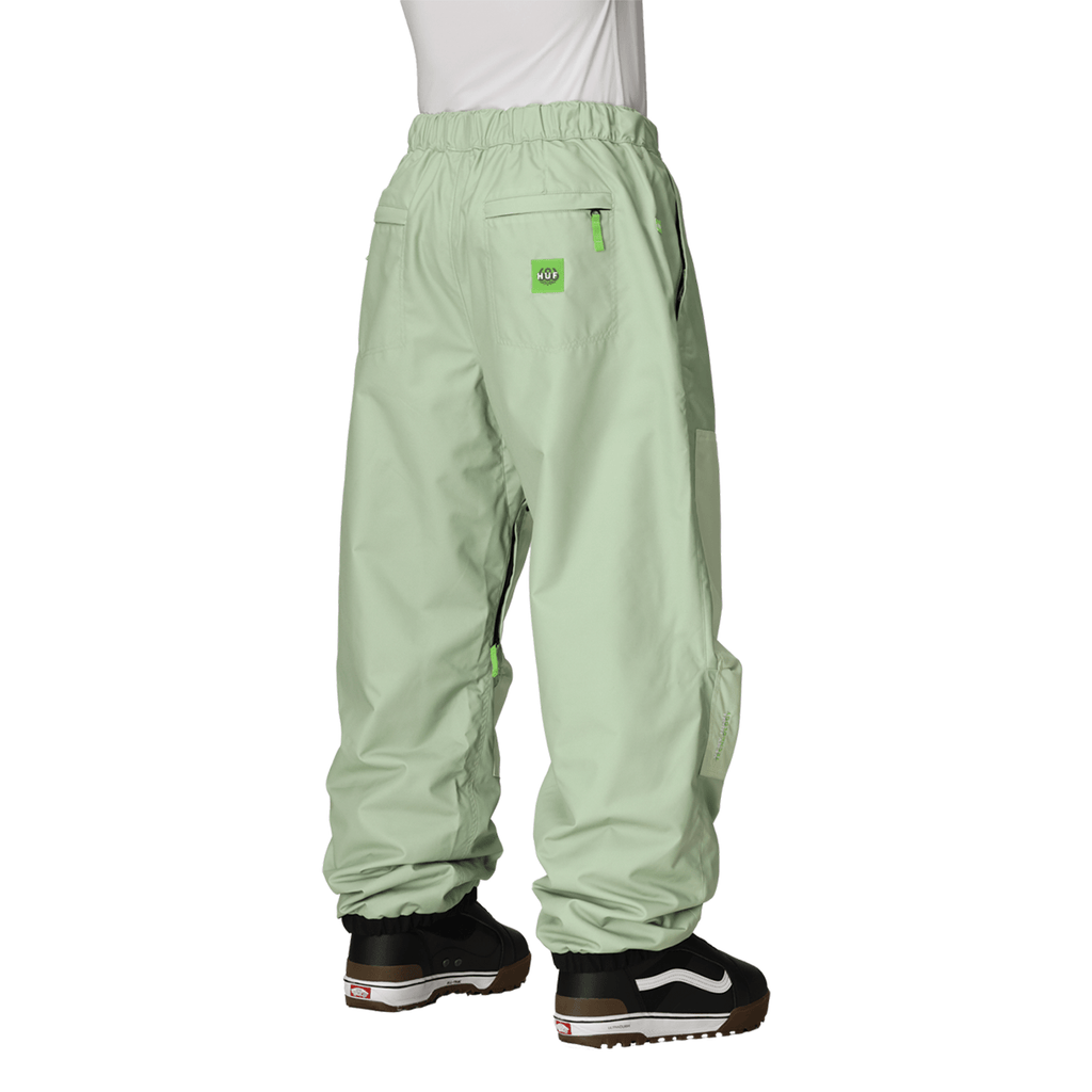 686 Huf Men's Double H Shell Pant 2026 Huf Green Colorblock - Comor - Go Play Outside