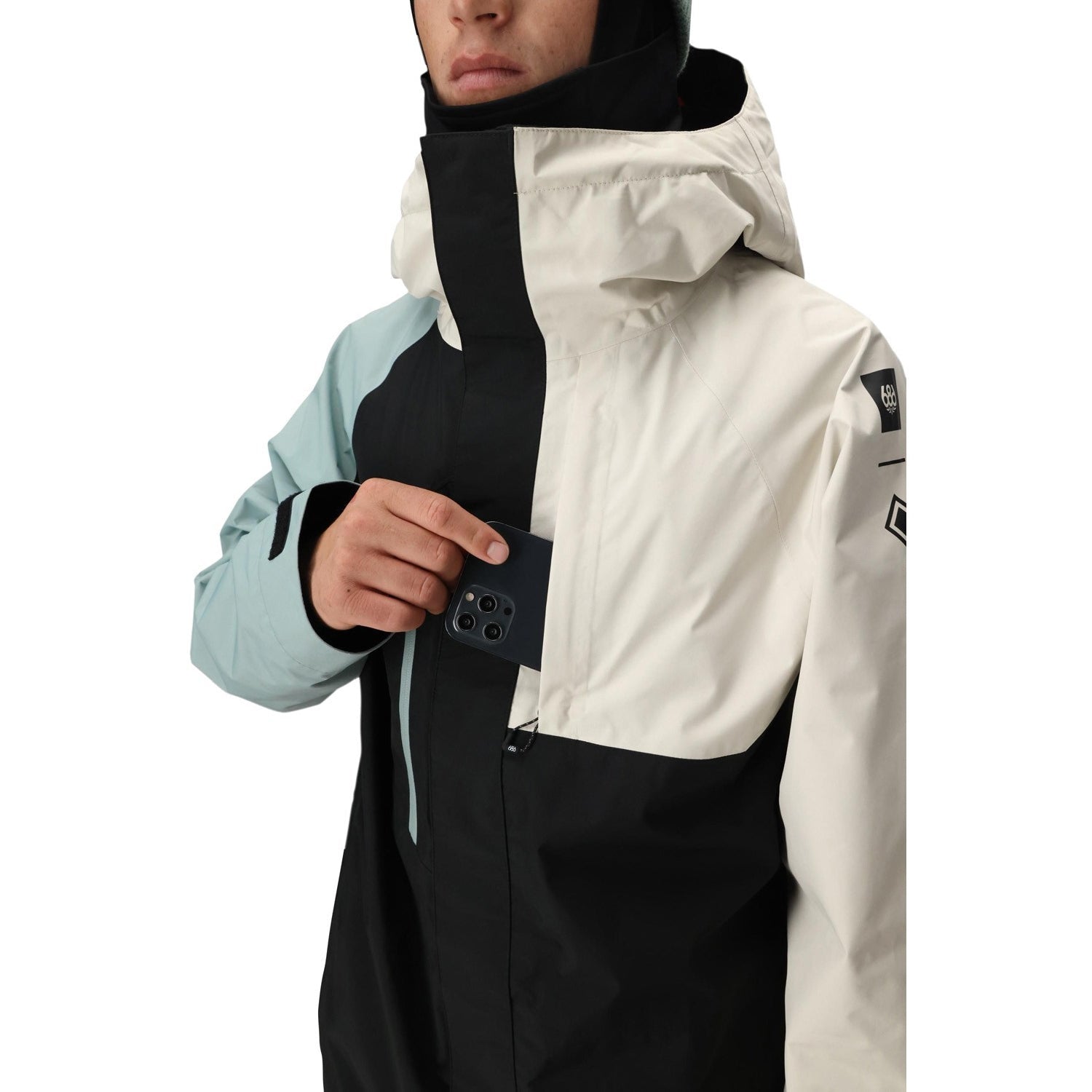 686 Men's Gore-Tex Core Shell Jacket 2026 Limestone Colorblock