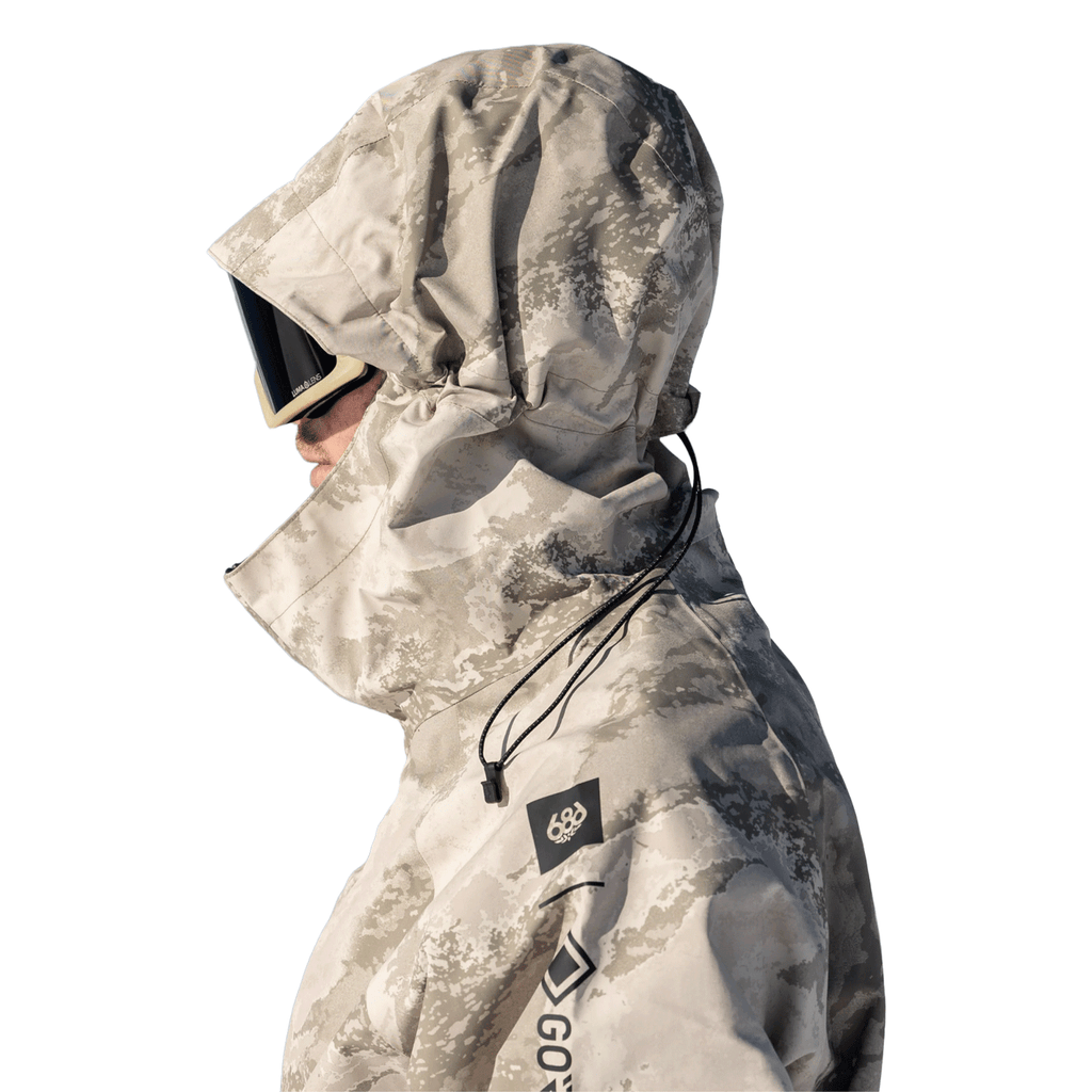 686 Men's Gore - Tex Core Shell Jacket 2026 Limestone Hemisphere Print - Comor - Go Play Outside