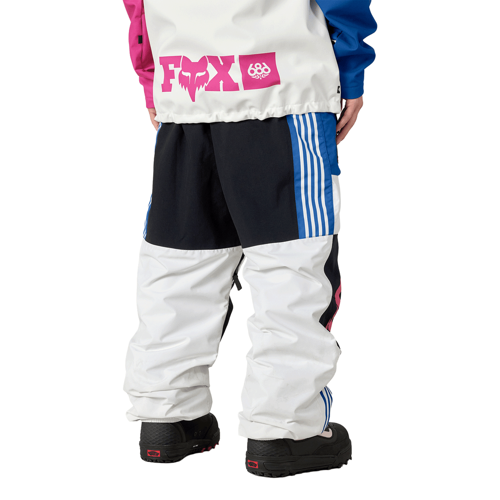 686 x Fox Men's Shell Pant 2026 Fox White Colourblock - Comor - Go Play Outside