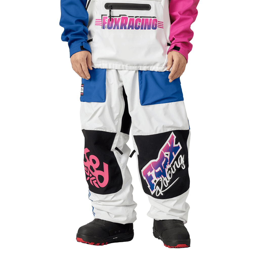 686 x Fox Men's Shell Pant 2026 Fox White Colourblock - Comor - Go Play Outside
