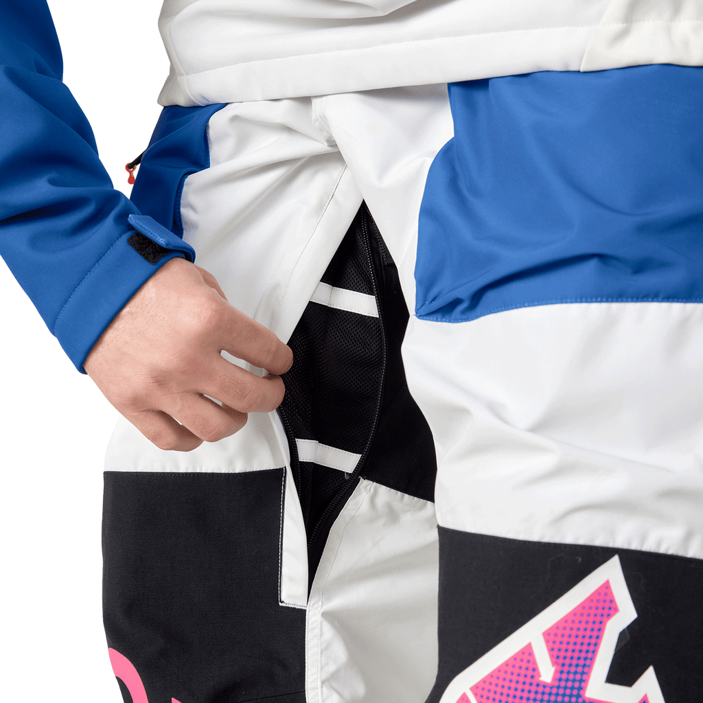 686 x Fox Men's Shell Pant 2026 Fox White Colourblock - Comor - Go Play Outside