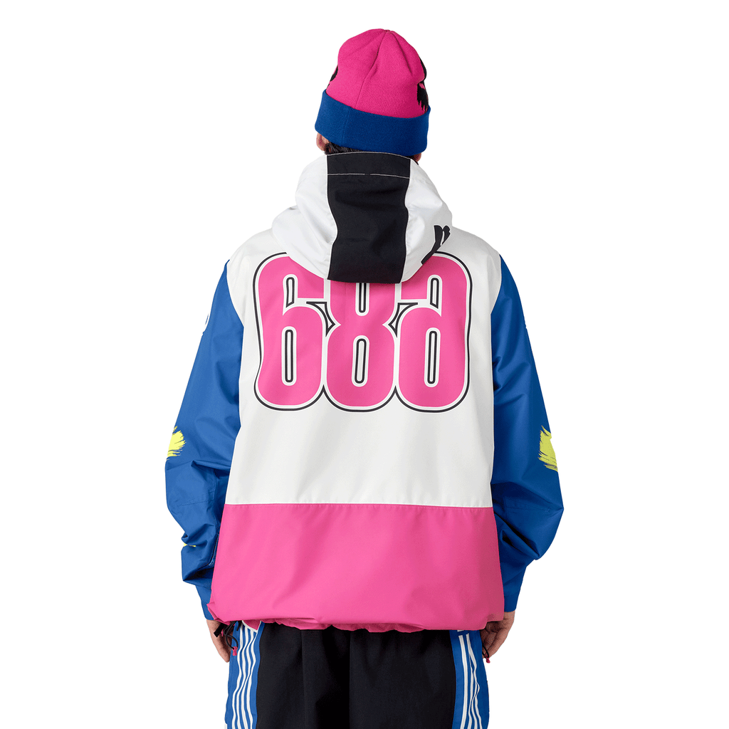 686 x Fox Shell Anorak 2026 Fox White Colourblock - Comor - Go Play Outside