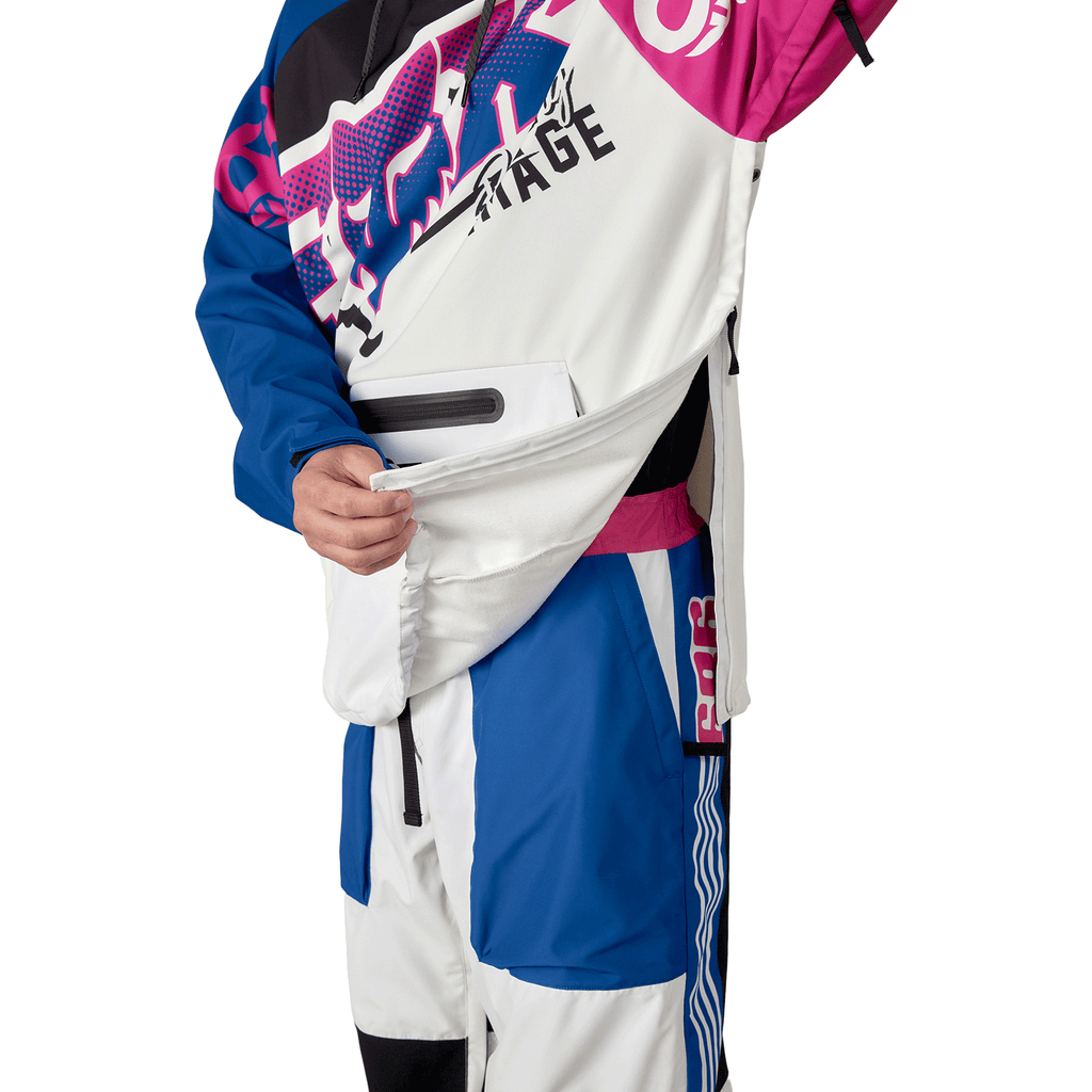 686 x Fox Waterproof Hoody 2026 Fox White Colourblock - Comor - Go Play Outside