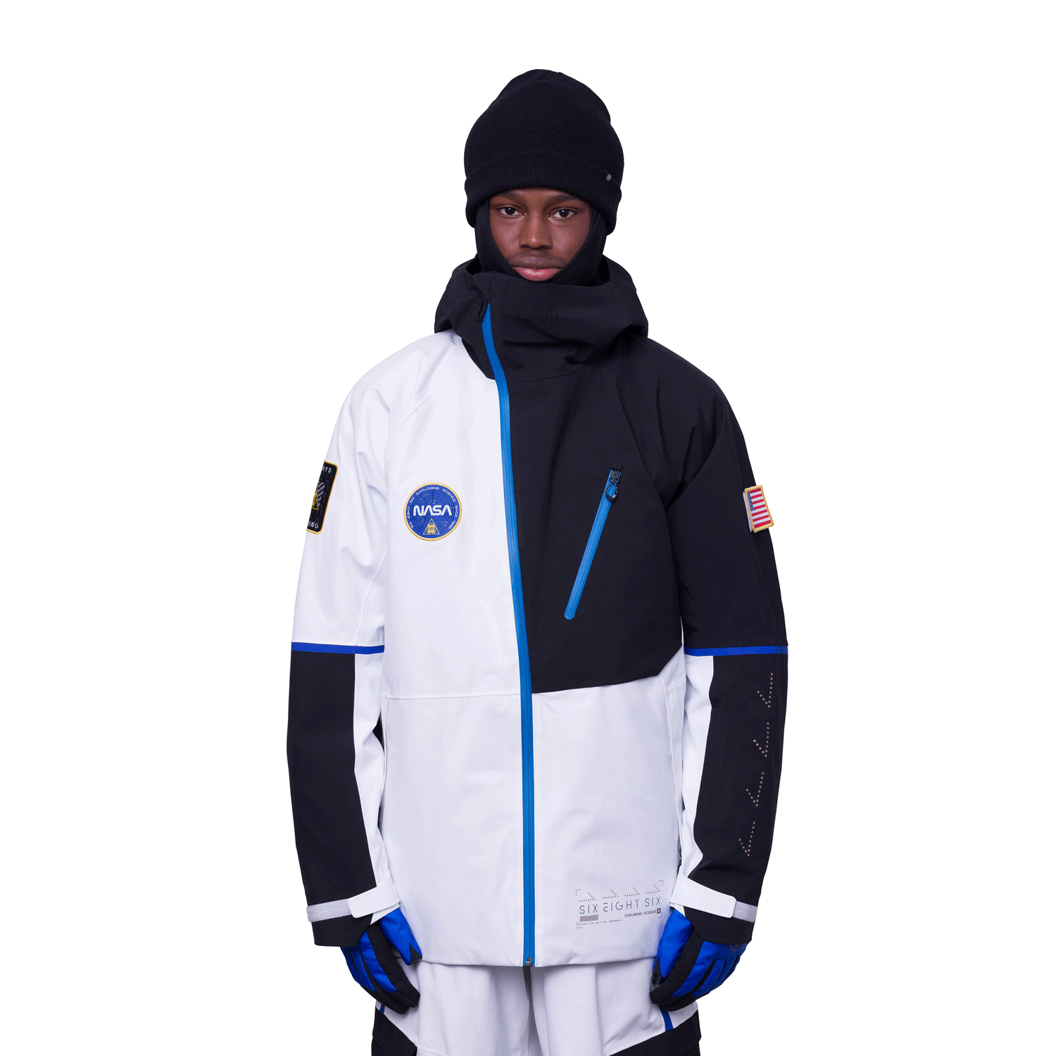 686 Men's Exploration Thermagraph Jacket 2024 NASA White Black 686 Men's Exploration Thermagraph Jacket 2024 NASA White Black