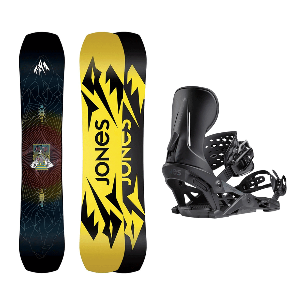 Jones Men's Mountain Twin Snowboard 2025 + Jones Men's Mercury Snowboa