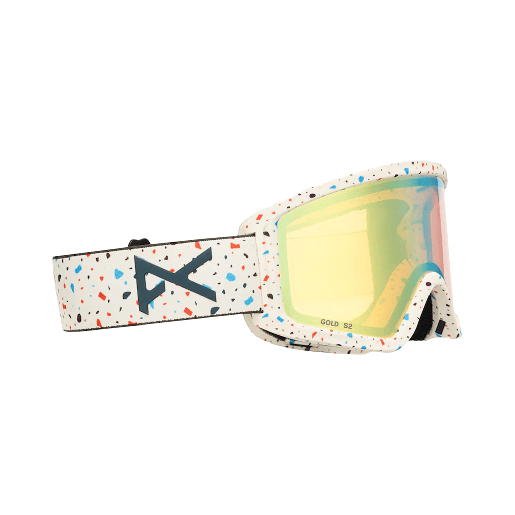 Anon Kids Tracker 2.0 Low Bridge Fit Goggles Speckles/Gold Amber - Comor - Go Play Outside