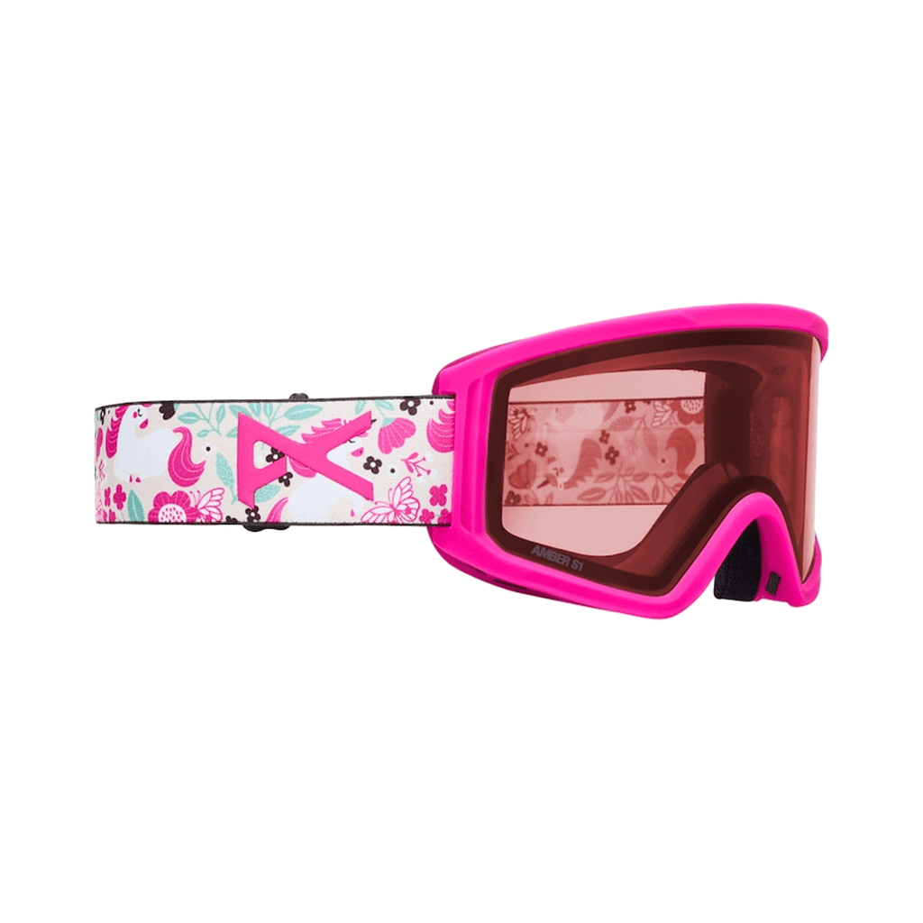 Anon Kids Tracker 2.0 Low Bridge Fit Goggles Unicorns/Pink Amber - Comor - Go Play Outside