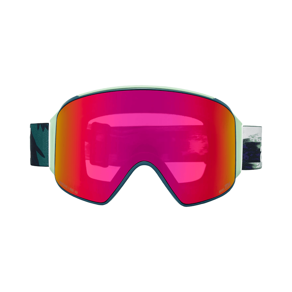 Anon M4 Cylindrical Low Bridge Fit Goggles Family Tree/Perceive Sunny Red + Perceive Cloudy Burst - Comor - Go Play Outside