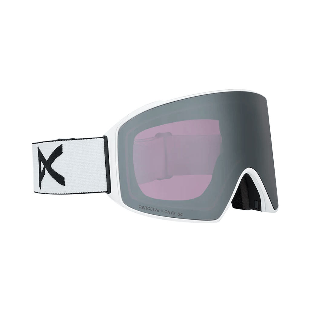 Anon M4 Cylindrical Low Bridge Fit Goggles White/Perceive Sunny Onyx + Perceive Variable Violet - Comor - Go Play Outside