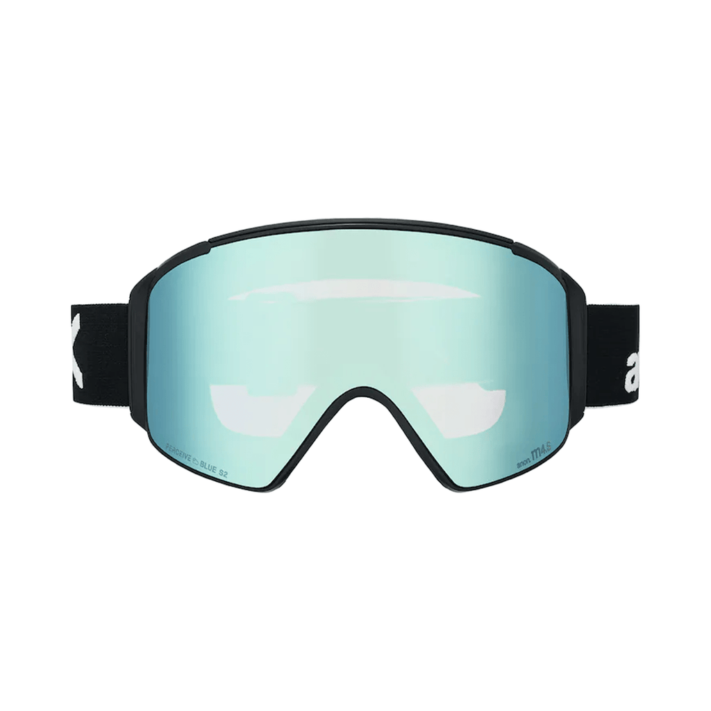 Anon M4S Cylindrical Low Bridge Fit Goggles Black/Perceive Variable Blue + Perceive Cloudy Pink - Comor - Go Play Outside