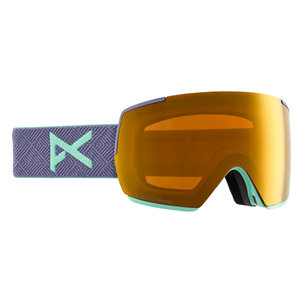 Anon M5 Low Bridge Fit Goggles Purple/Perceive Sunny Bronze +