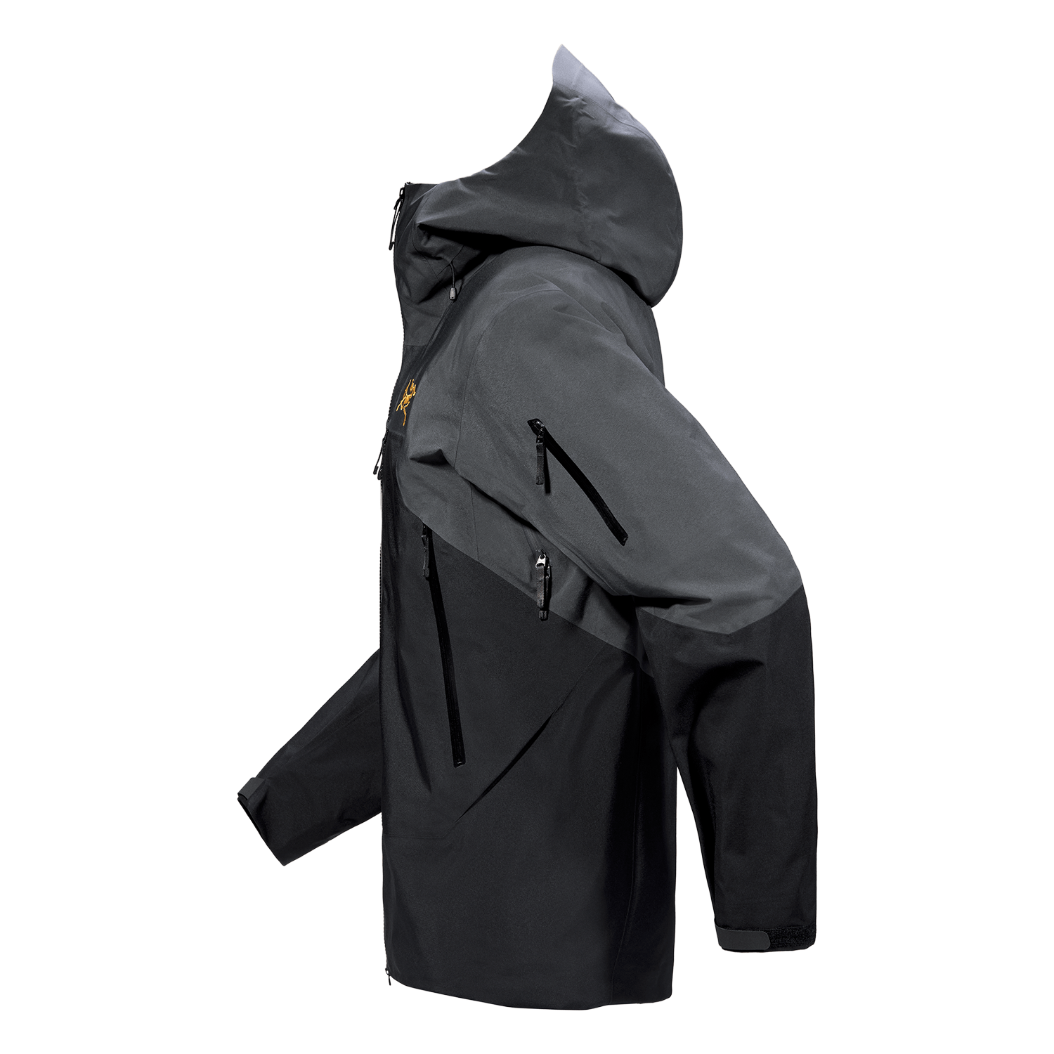 Arc'teryx Men's Rush Jacket 2026 Graphite/Black/Yukon – Comor - Go Arc'teryx Men's Rush Jacket 2026 Graphite/Black/Yukon – Comor - Go