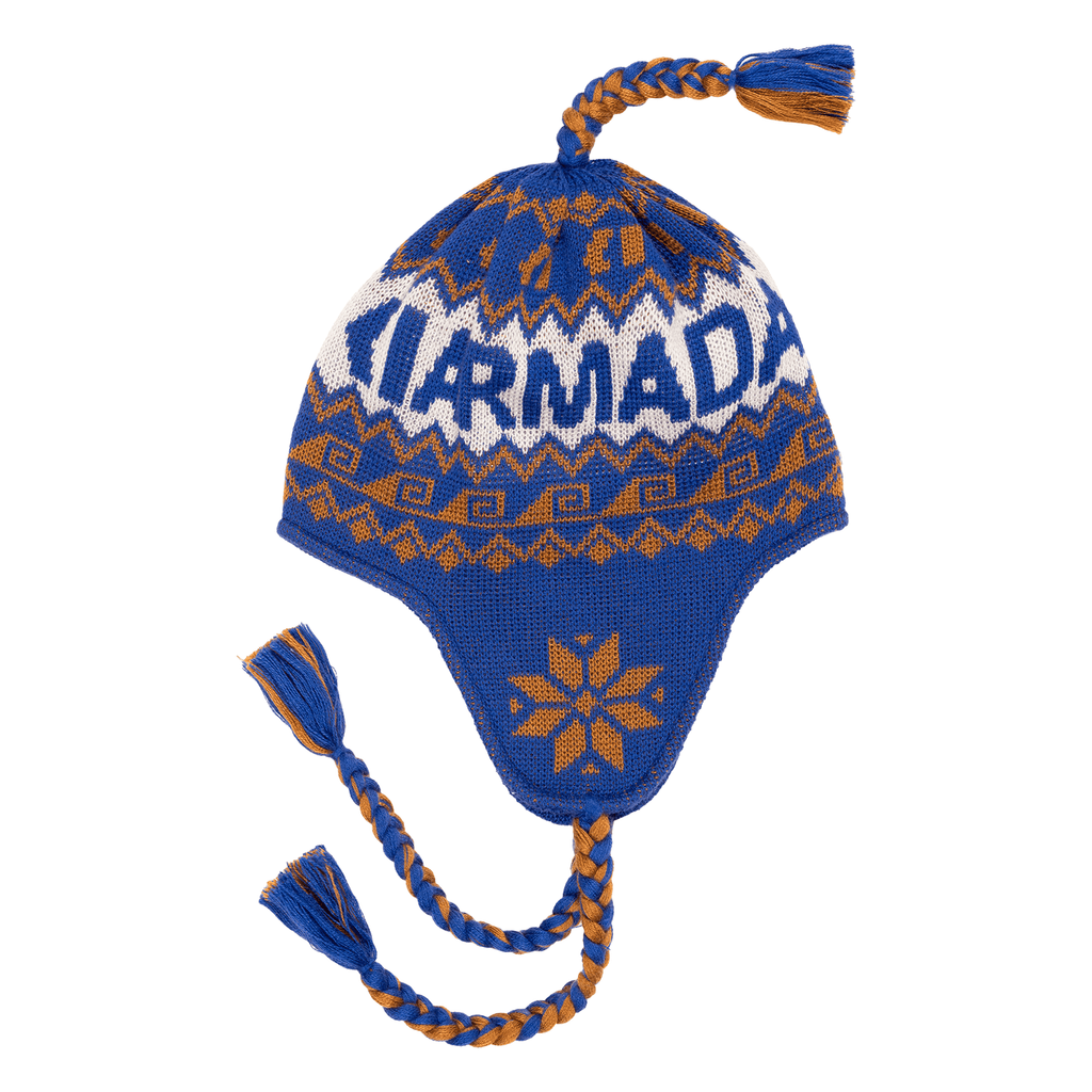 Armada Peruvian Beanie Dazzler - Golden Brown - Cream - Comor - Go Play Outside