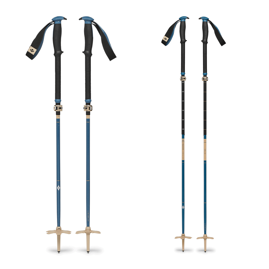 Black Diamond Traverse Compactor Ski Poles Creek Blue - Comor - Go Play Outside