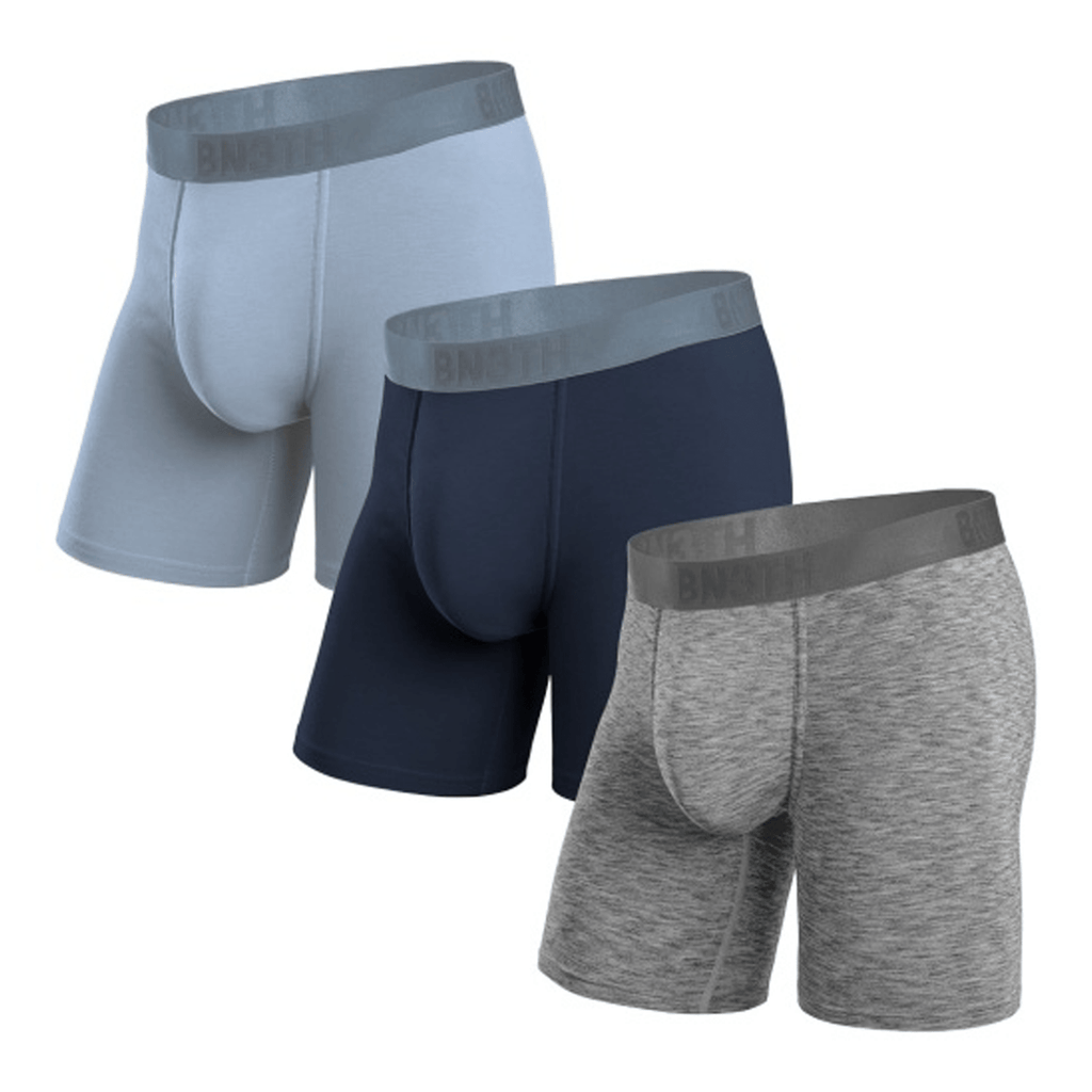 BN3TH Men's Essentials Boxer Brief 3 Pack Dusty/Midnight/Heather Grey - Comor - Go Play Outside