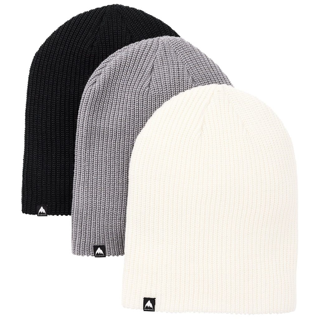 Burton DND Beanie 3 - Pack True Black/Sharkskin/Stout White - Comor - Go Play Outside