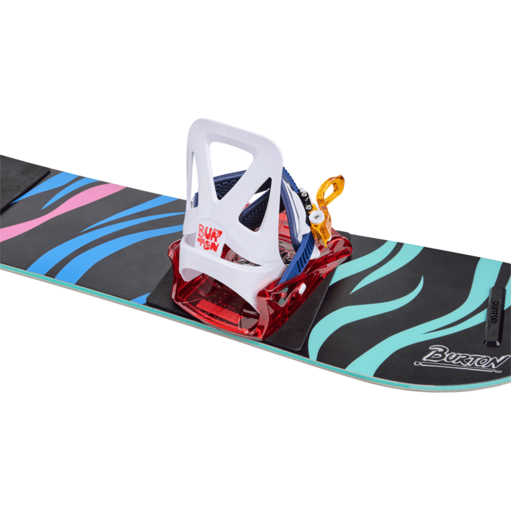 Burton Kids Grom Snowboard Bindings 2026 Red/Multi - Comor - Go Play Outside