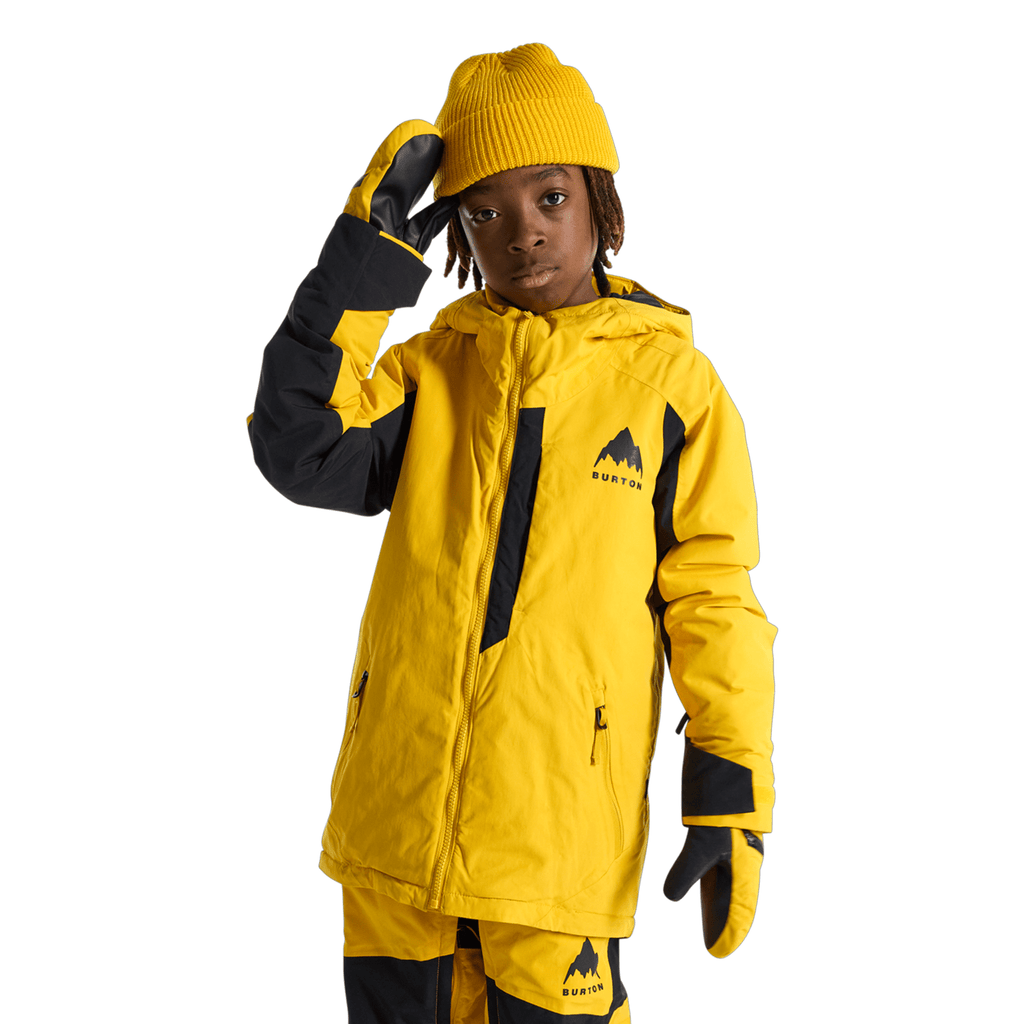 Burton Kids Hillslope Jacket 2026 Goldenrod/True Black - Comor - Go Play Outside