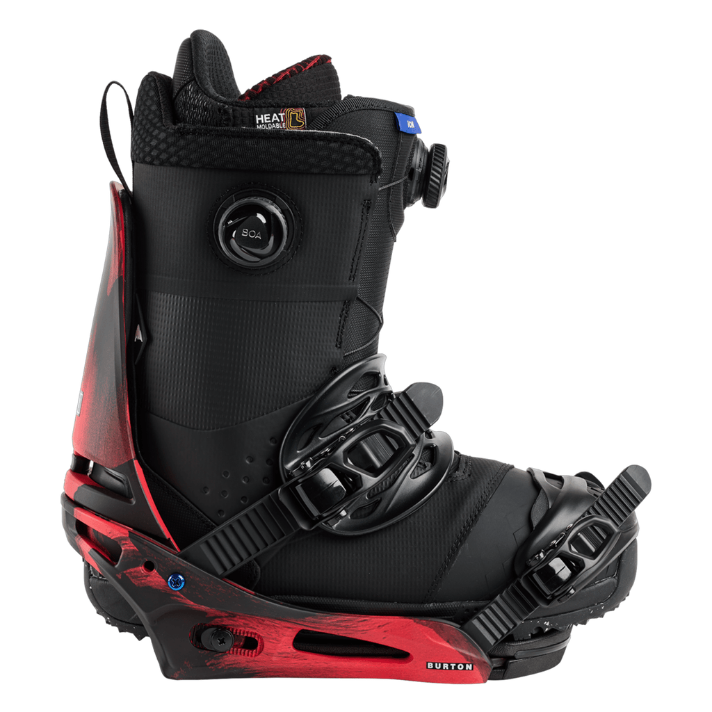 Burton Men's Cartel X Re:Flex Snowboard Bindings 2026 Black/Red - Comor - Go Play Outside