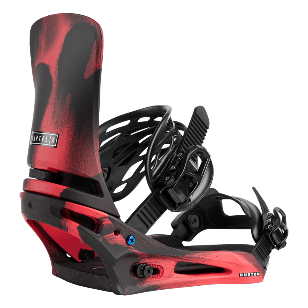 Burton Men's Cartel X Re:Flex Snowboard Bindings 2026 Black/Red - Comor - Go Play Outside