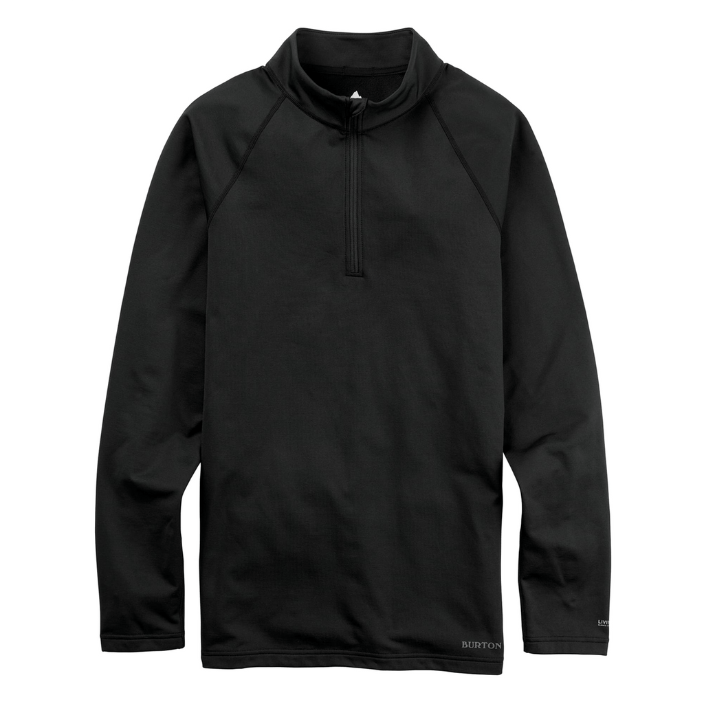 Burton Men's Heavyweight X Base Quarter - Zip 2026 True Black - Comor - Go Play Outside