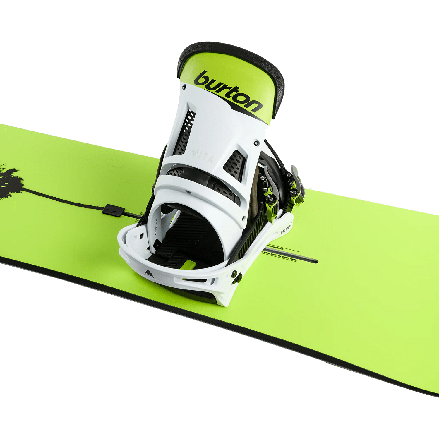 Burton Men's Malavita Snowboard Bindings 2026 Green/White/Black