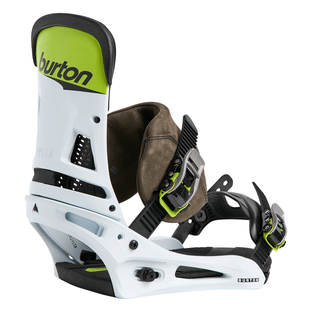 Burton Men's Malavita Snowboard Bindings 2026 Green/White/Black - Comor - Go Play Outside
