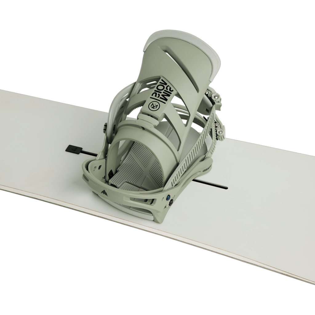Burton Men's Mission Re:Flex Snowboard Bindings 2026 Talc Green - Comor - Go Play Outside