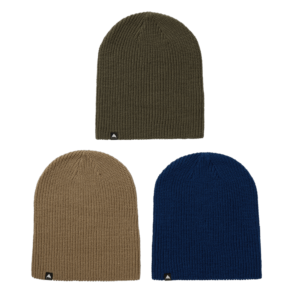 Burton Recycled Dnd Beanie (3 Pack) Nightfall/Summit Taupe/Forest Moss - Comor - Go Play Outside