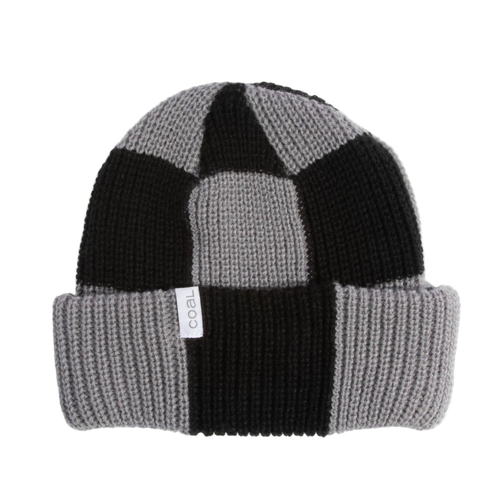 Coal Frena Baggy Beanie Mid Grey Check - Comor - Go Play Outside