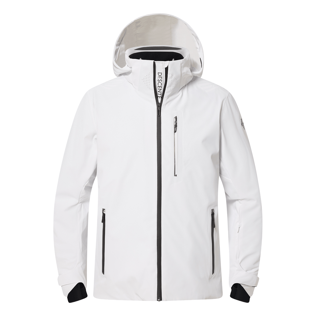 Descente Men's Caden Jacket 2026 Super White - Comor - Go Play Outside