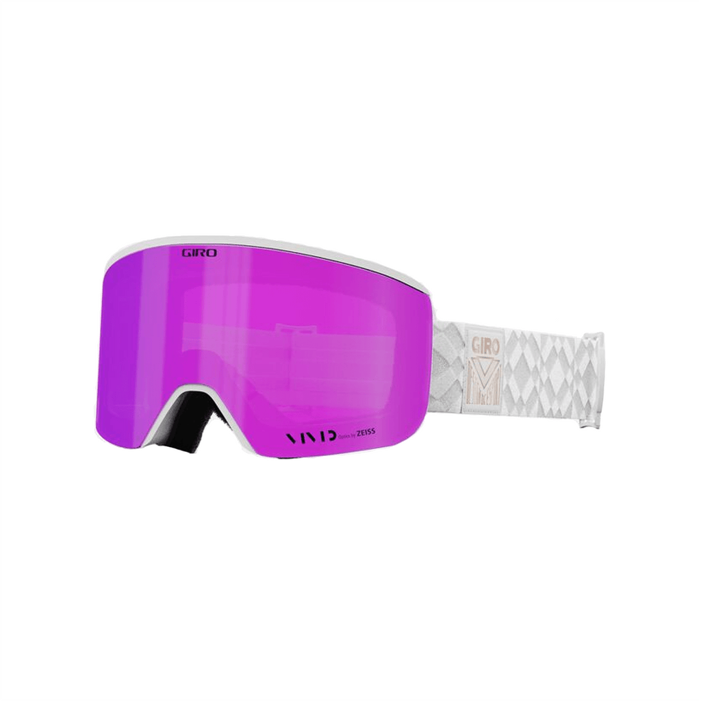 Giro Women's Ella Low Bridge Fit Goggles White Limitless/ Vivid Pink + Vivid Infrared - Comor - Go Play Outside