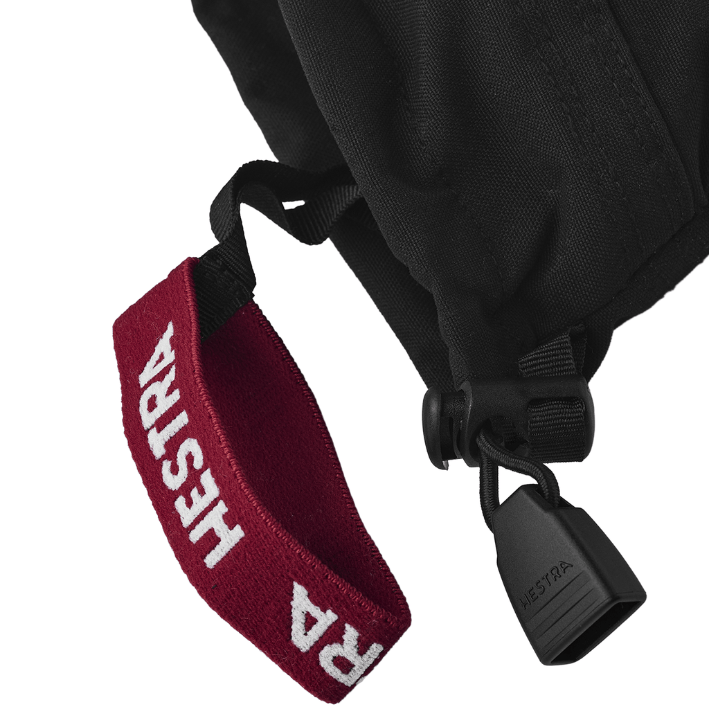 Hestra Kids Army Leather Heli Ski Junior Glove Black - Comor - Go Play Outside