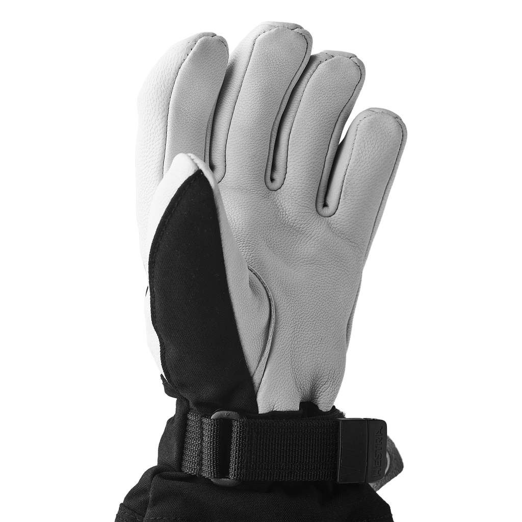 Hestra Kids Army Leather Heli Ski Junior Glove Black - Comor - Go Play Outside