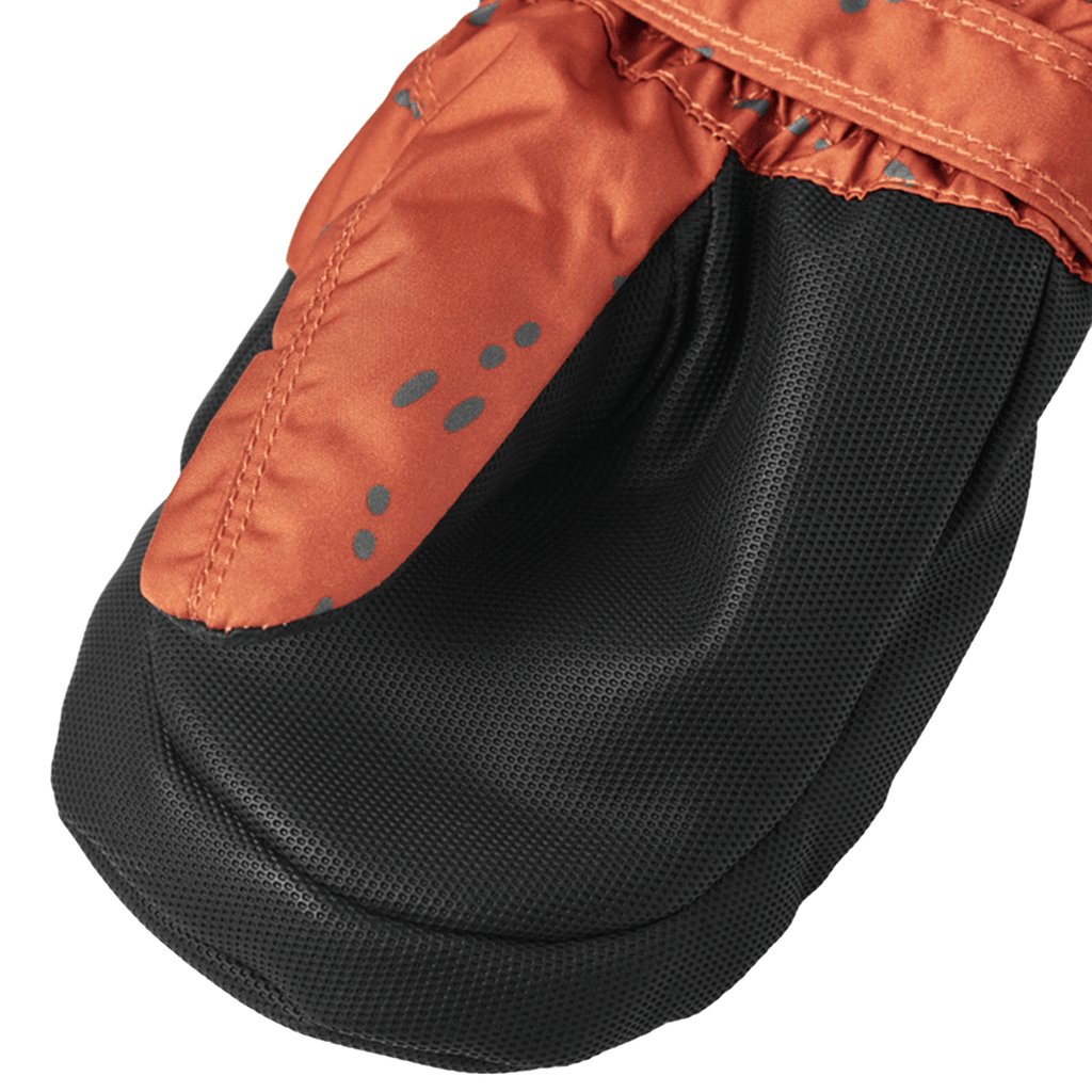 Hestra Kids Baby Zip Long Mitt Orange Print - Comor - Go Play Outside